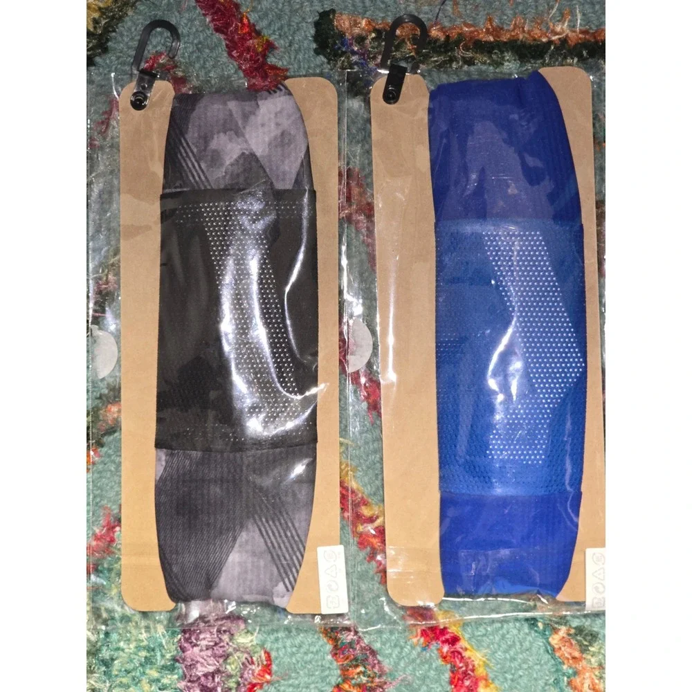 NWat‎ ASICS Face Gaiter Graphics Blue & Gray Plaid One Size Athletic Breathable